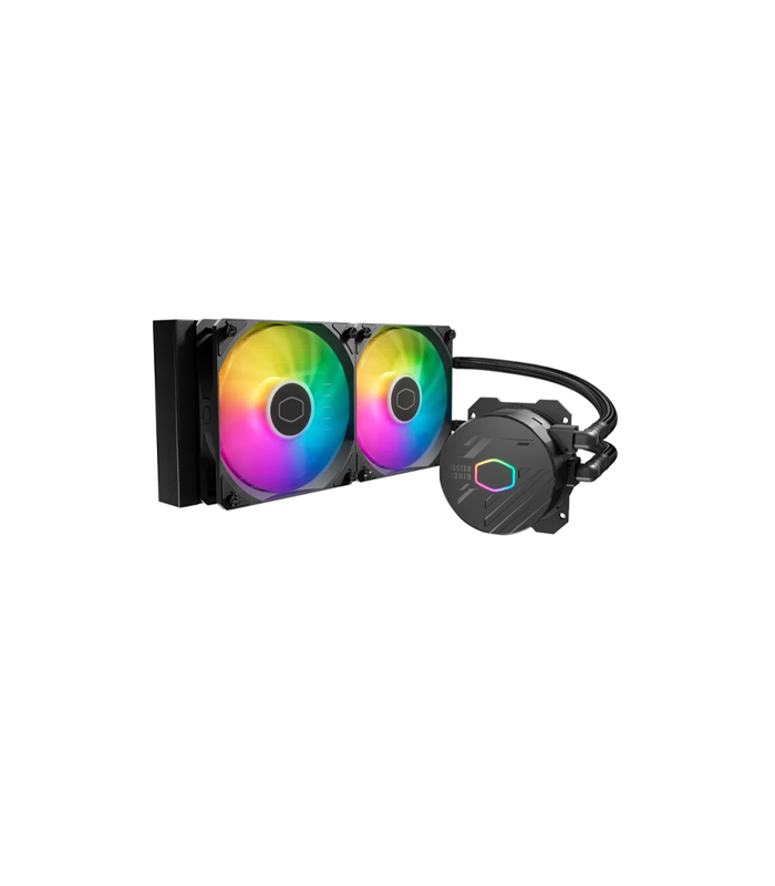 Cooler Master MasterLiquid 240L Core ARGB 240mm 2-Fan CPU Liquid Cooler | Black